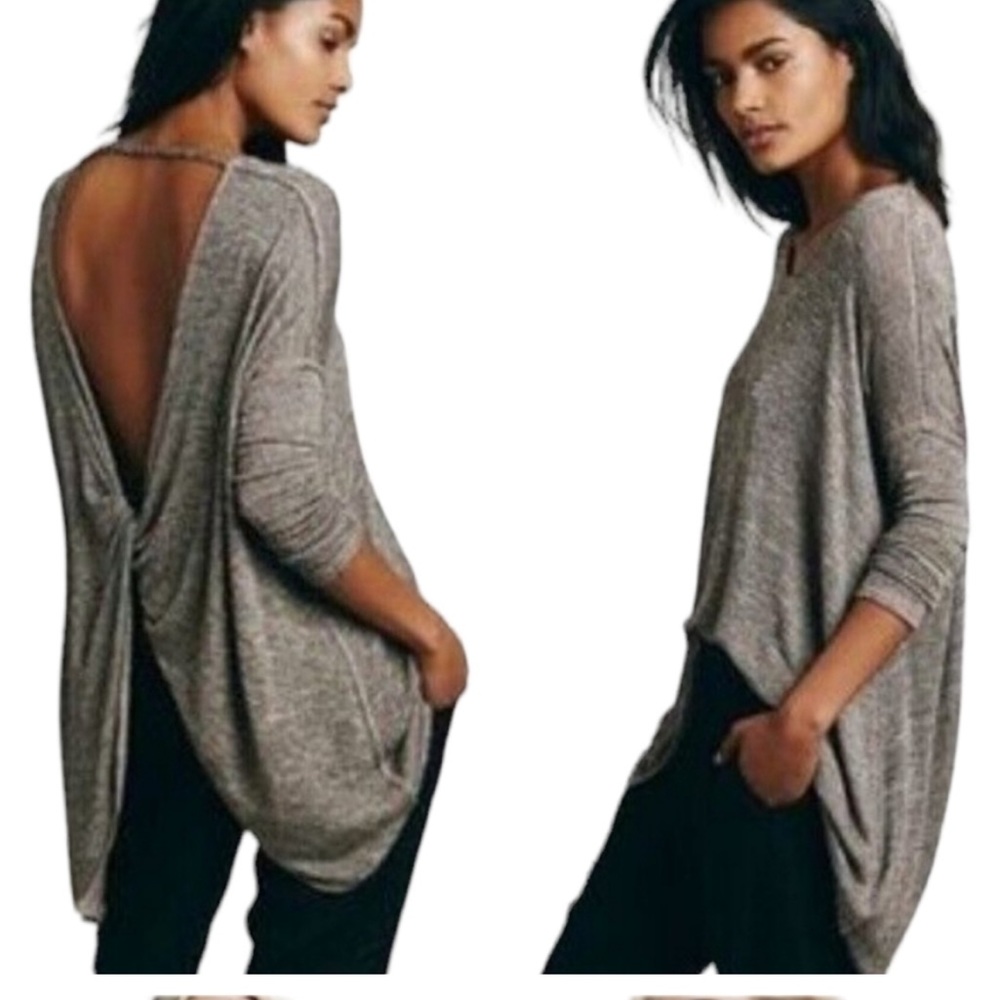 We The Free Twist Open Back Sweater
